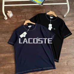 Luxus Lacoste Kurzarmhemd Schwarz Casual Kollektion