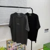 Hochwertige Kurzarm-Kollektion von Stone Island in Schwarz mit Logo