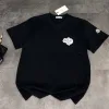 Meistverkaufte Moncler Kurzarm Schwarz Baumwolle Atmungsaktiv Stil