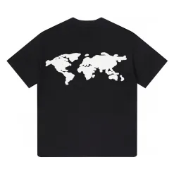 Premium Qualität Earth T-Shirt Schwarz Jacquard Luxus