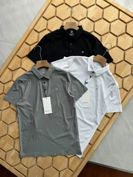 Premium Lululemon Kurzarm Schwarz Casual Style