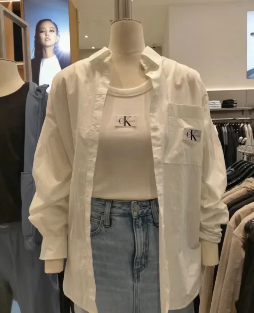 Luxus-Hemd von Calvin Klein in Blau aus der Classic Collection