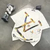 Bestseller Louis Vuitton Kurzarm-Kollektion mit schwarzem Baumwolldruck