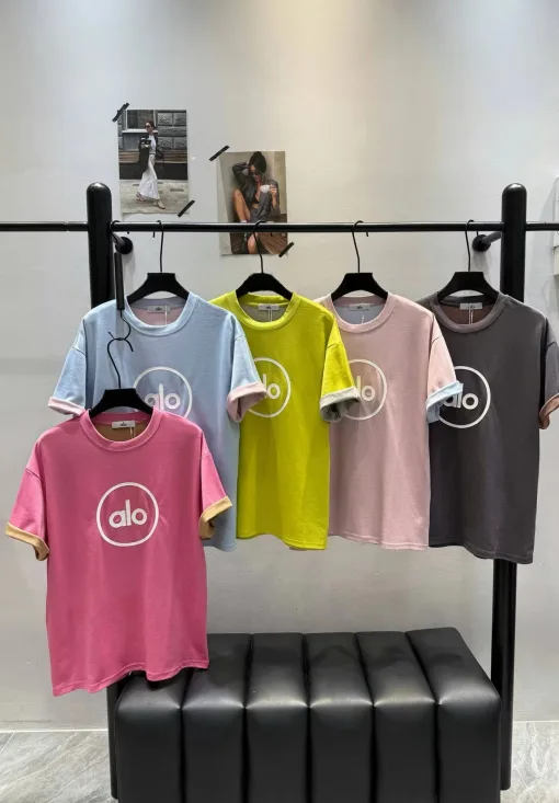 Premium Alo Kurzarm Print Luxus