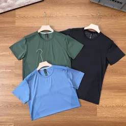 Bestseller Lululemon Kurzarm Schwarz Klassischer Stil