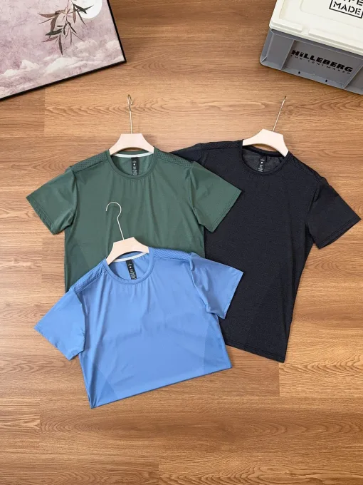 Bestseller Lululemon Kurzarm Schwarz Klassischer Stil