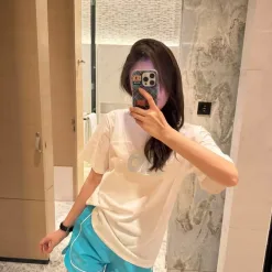 Premium Alo Shorts im blauen Logo-Stil
