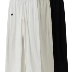 Bestseller Descente Wide-Leg-Hose aus weißer Baumwolle, Casual-Kollektion