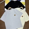 Luxuriöse Carhartt Kurzarmhemden aus blauem Leder, Classic Collection