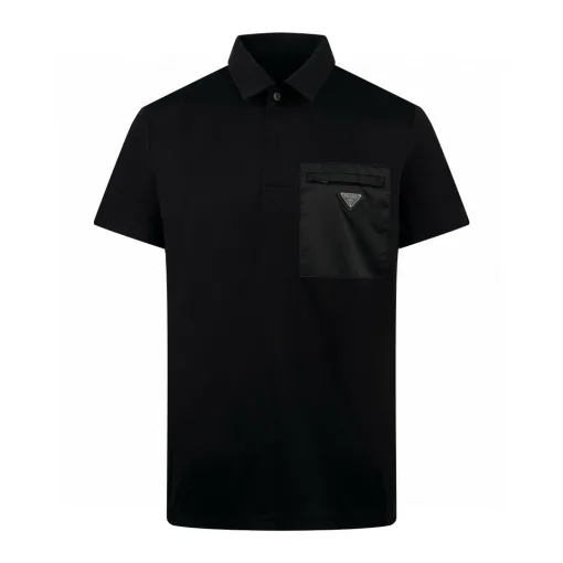 Premium Qualität Prada T-Shirts Baumwolle Logo Luxus