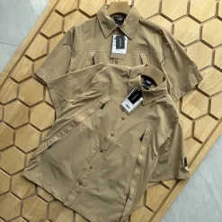 Premium Qualität The North Face Kurzarm Khaki Leder Atmungsaktiv Luxus