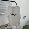 Premium Balenciaga Kurzarm-T-Shirt mit weißem Print