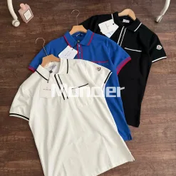 Premium Moncler Poloshirt Schwarz Logo Kollektion