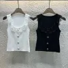 Hochwertige Chanel-Weste aus weißer Strickkollektion
