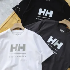 Bestseller Helly Hansen Kurzarm Schwarz Baumwolle Klassisch Luxus