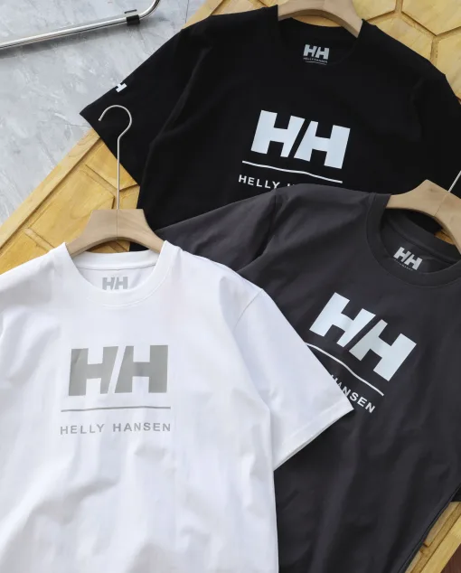 Bestseller Helly Hansen Kurzarm Schwarz Baumwolle Klassisch Luxus