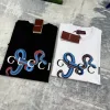Hochwertiger Gucci Kurzarm Schwarzer Druck Luxus