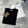 Premium Burberry Kurzarmhemd Blau bestickt