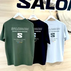 Hochwertige Salomon Kurzarm-Kollektion in Schwarz