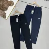 Hochwertige Descente Hose Schwarz Kalbsleder Casual Style