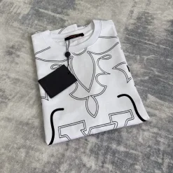 Premium Qualität Louis Vuitton Kurzarm Print Luxus