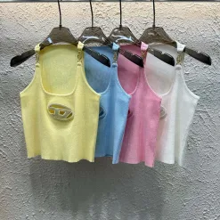 Bestseller Diesel Weste Gelbe Strick-Logo-Kollektion