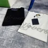 Hochwertiges Louis Vuitton Kurzarmhemd Schwarz Baumwolle Casual Style