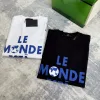 Premium Louis Vuitton T-Shirts Weißer Baumwolldruck Luxus