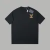 Luxuriöse Louis Vuitton Kurzarm-Logo-Kollektion aus schwarzer Baumwolle