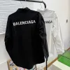 Premium Balenciaga Langarmshirt Schwarz Solid Style