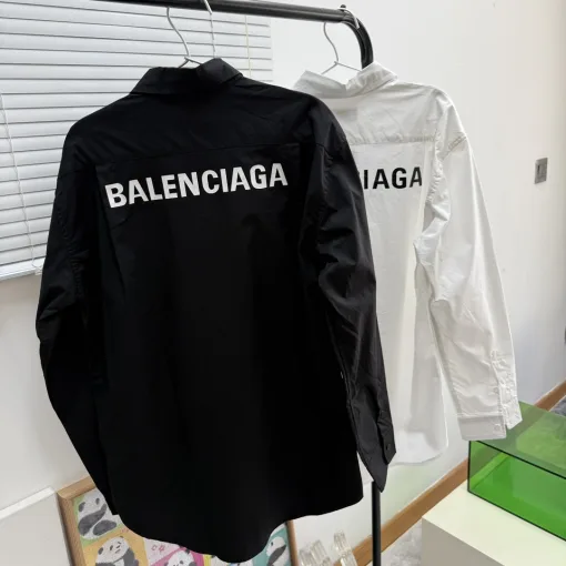 Premium Balenciaga Langarmshirt Schwarz Solid Style
