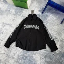 Meistverkaufter Balenciaga Langarm-Stil mit gelbem Print