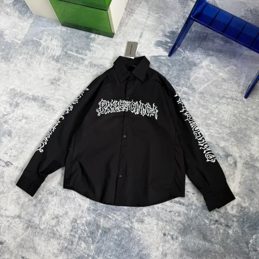 Meistverkaufter Balenciaga Langarm-Stil mit gelbem Print
