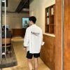Bestseller der Balenciaga-Kollektion mit langen Ärmeln und weißem Print