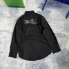 Premium Balenciaga Langarmshirts in Schwarz mit Stickerei