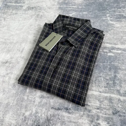 Premium Balenciaga Langarm-Kollektion mit grauem Logo