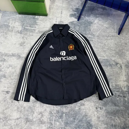 Luxus Balenciaga Langarm Navy Casual Luxury
