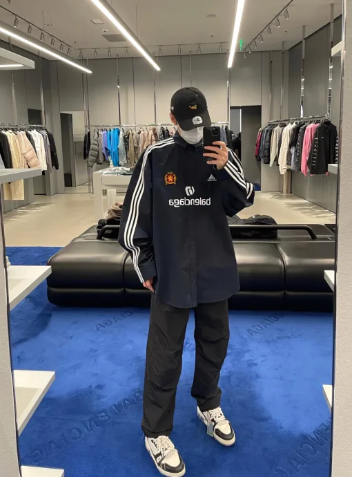 Bestseller Balenciaga Langarm Navy Casual Kollektion