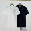 Hochwertige Fila Kurzarm-T-Shirts aus schwarzer Seide mit Stickerei