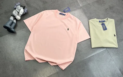 Luxus Ralph Lauren Kurzarm Schwarz Klassischer Stil