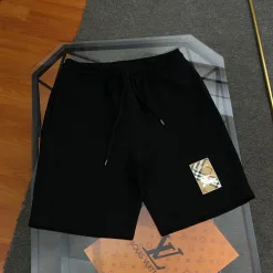 Hochwertige Burberry Shorts Schwarz Baumwolle Casual Luxury