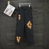 Luxus Chrome Hearts Jeans Orange Washed Luxus