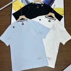 Premium Descente Kurzarm Schwarz Atmungsaktiver Stil