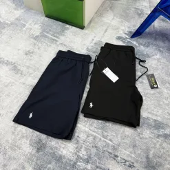 Premium Ralph Lauren Shorts Schwarz Atmungsaktive Kollektion