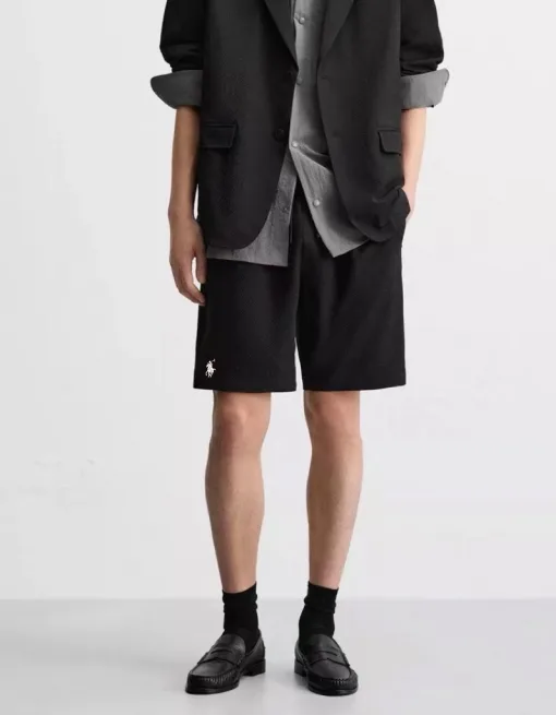 Luxuriöse Ralph Lauren Shorts in Schwarz, atmungsaktiver Stil