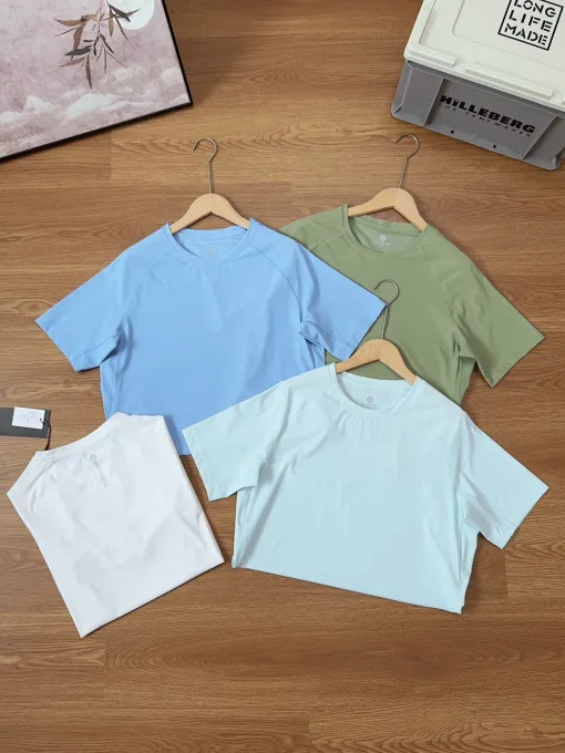 Hochwertiges Lululemon Kurzarmshirt im klassischen Grün
