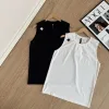 Luxuriöse, ärmellose, schwarze, atmungsaktive Descente-Kollektion