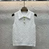 Luxus Louis Vuitton Weste Gold Strick Jacquard Luxus