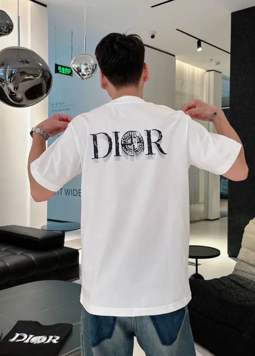 Premium Dior Kurzarm Schwarz Casual Style