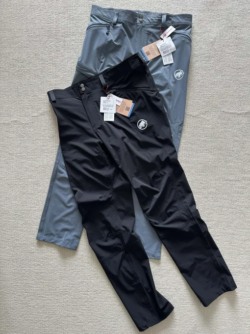 Hochwertige Mammut Hose Schwarz Nylon Atmungsaktiv Style